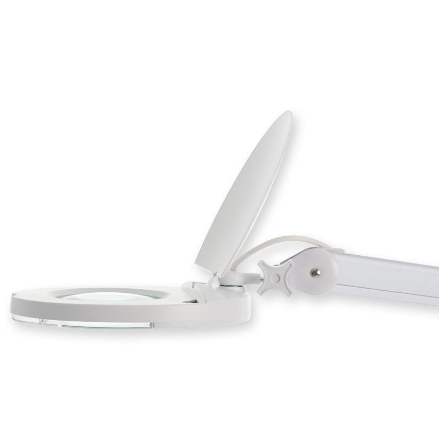 Lampada con lente a LED Lupa su piantana con ruote