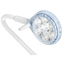 Lampada Scialitica a 9 LED SATURNO su piantana con ruote con gruppo batteria