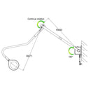 Lampada Scialitica a 9 LED SATURNO da parete