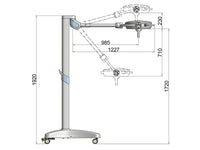 Lampada Scialitica PENTALED 30E su piantana