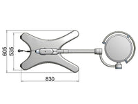 Lampada Scialitica PENTALED 30E su piantana
