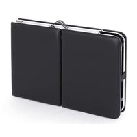 Lettino da visita pieghevole in acciaio cromato ANTERO - Nero