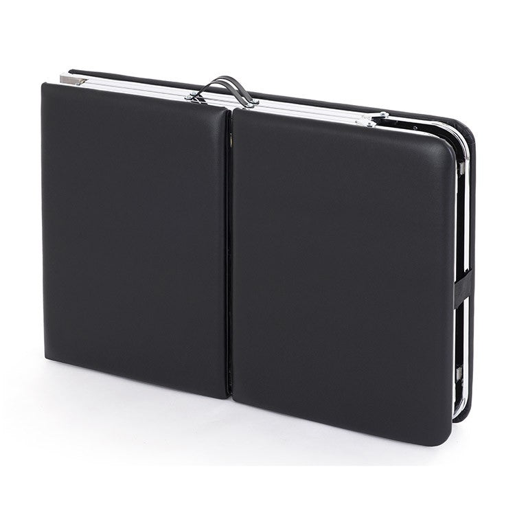 Lettino da visita pieghevole in acciaio cromato ANTERO - Nero