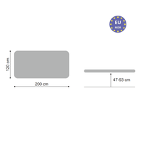 Lettino elettrico ad altezza variabile EVERO BOBATH - Larghezza 120 cm