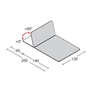 Lettino ad altezza fissa ADE 2 - Piano da cm 120 H50