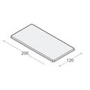 Lettino ad altezza fissa ADE - Piano da cm 120 H50