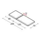 Lettino ad altezza fissa DAFNE - Larghezza 70 cm