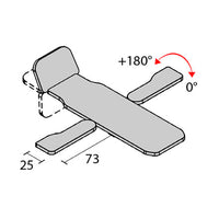 Lettino ad altezza fissa POISEDONE 2 - Larghezza 56 cm