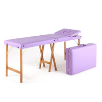 Lettino in legno pieghevole COLEBEE - con alzatesta