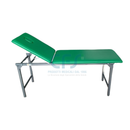 Lettino da visita BOLT con gambe pieghevoli - Verde con foro