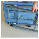 Lettino da visita BOLT con gambe pieghevoli - Grigio con foro