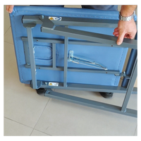 Lettino da visita BOLT con gambe pieghevoli - Blu