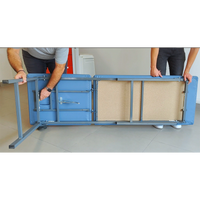 Lettino da visita BOLT con gambe pieghevoli - Nero