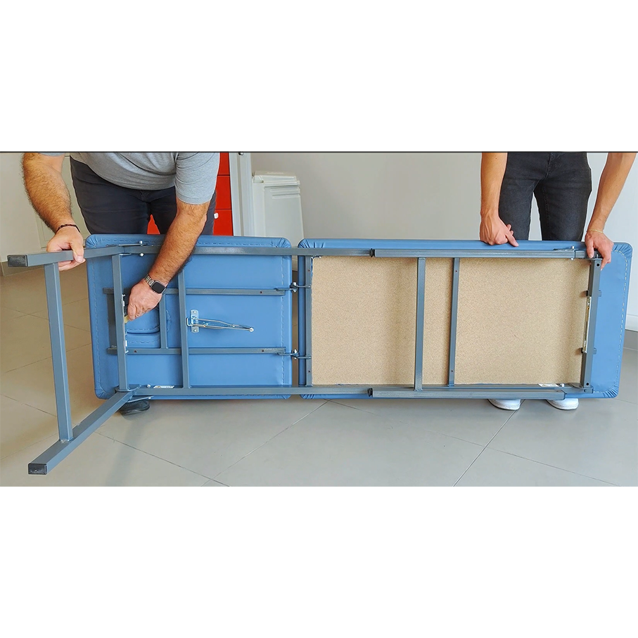 Lettino da visita BOLT con gambe pieghevoli - Nero