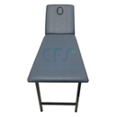 Lettino da visita BOLT con gambe pieghevoli - Grigio con foro