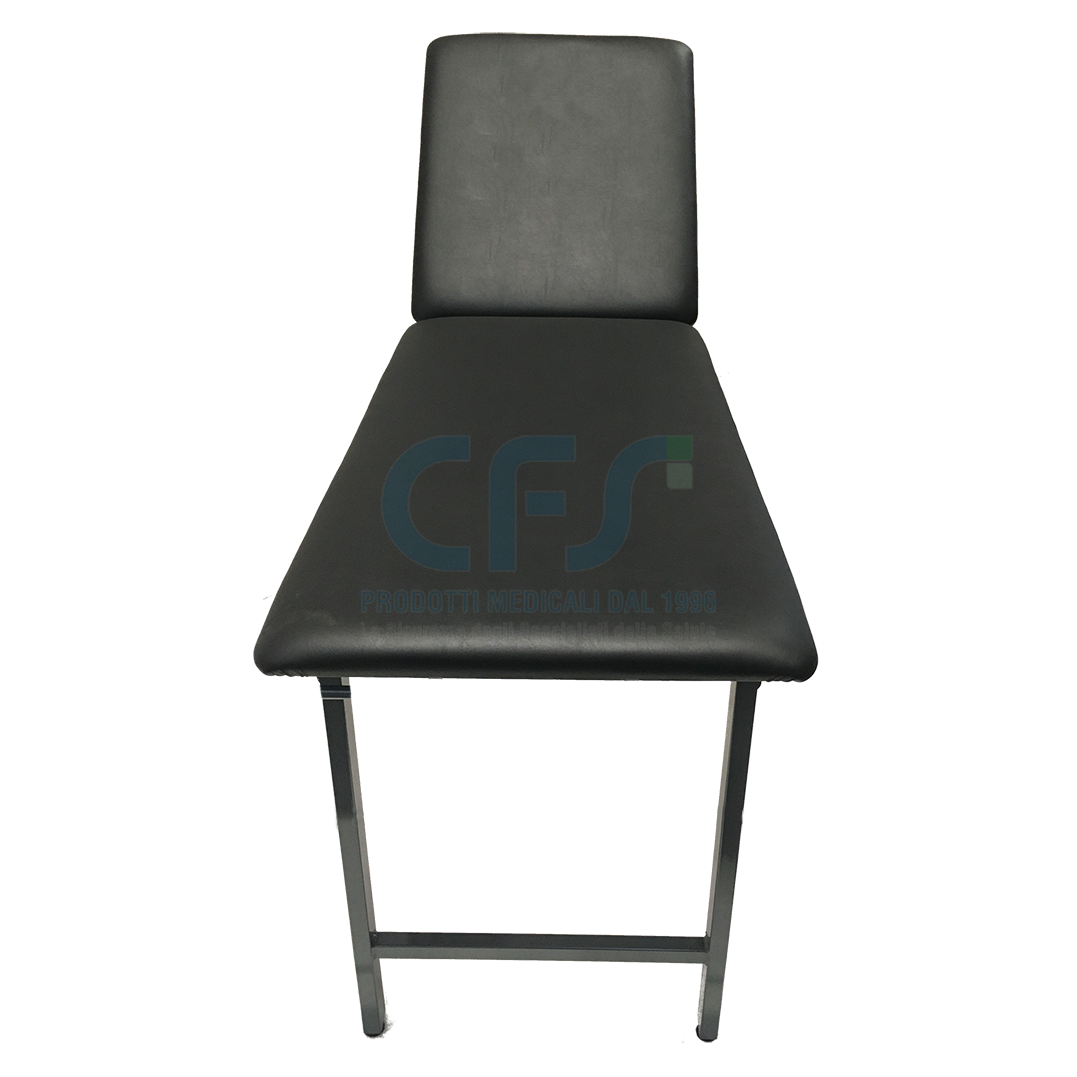 Lettino da visita BOLT con gambe pieghevoli - Nero