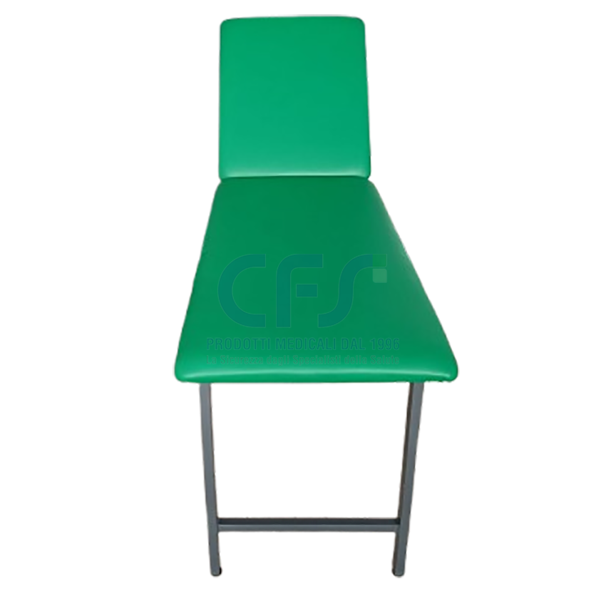 Lettino da visita BOLT con gambe pieghevoli - Verde