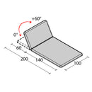 Lettino elettrico ad altezza variabile BOBATH 2 PLUS - Piano da cm 100 H52/80