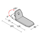 Lettino elettrico ad altezza variabile ELETTRA 1 - Larghezza 80 cm