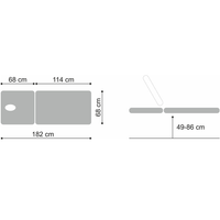 Lettino elettrico ad altezza variabile FORTIS 2 - Larghezza 68 cm