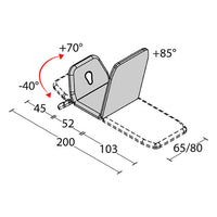 Lettino elettrico ad altezza variabile GIOVE 3 - Larghezza cm 80