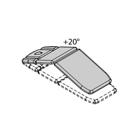 Lettino elettrico ad altezza variabile GIOVE 5 - Larghezza cm 80