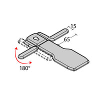 Lettino elettrico ad altezza variabile GIOVE 6 - Larghezza cm 65