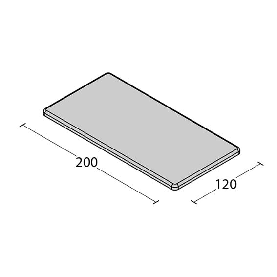Lettino elettrico ad altezza variabile TITAN 1 - Piano da cm 120 H49/90