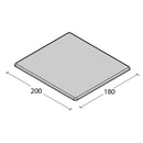 Lettino elettrico ad altezza variabile TITAN 1L - Piano da cm 180 H49/90