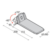 Lettino elettrico ad altezza variabile ZEFIRO 4 - Larghezza 80 cm