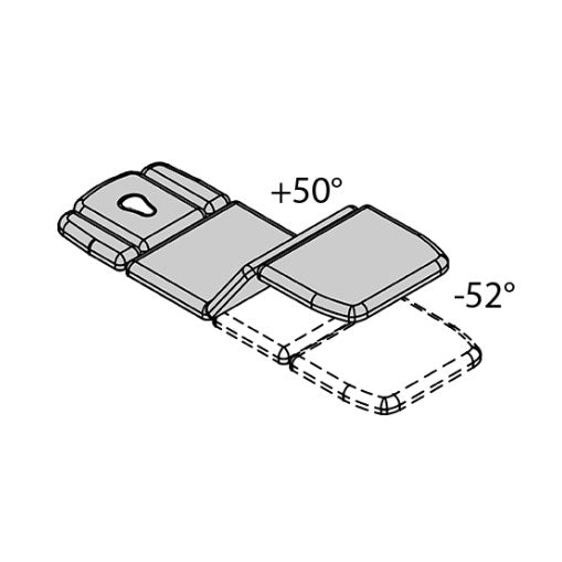 Lettino elettrico ad altezza variabile ZEFIRO 6 - Larghezza 65 cm