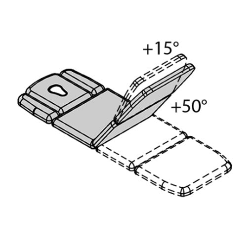 Lettino elettrico ad altezza variabile ZEFIRO 6 - Larghezza 65 cm