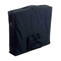 Lettino da massaggio a 2 sezioni blu in legno