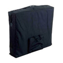 Lettino da massaggio a 2 sezioni turchese in legno