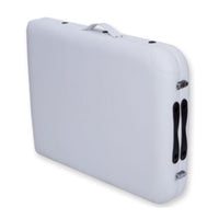 Lettino da massaggio pieghevole in alluminio ad altezza regolabile - Bianco