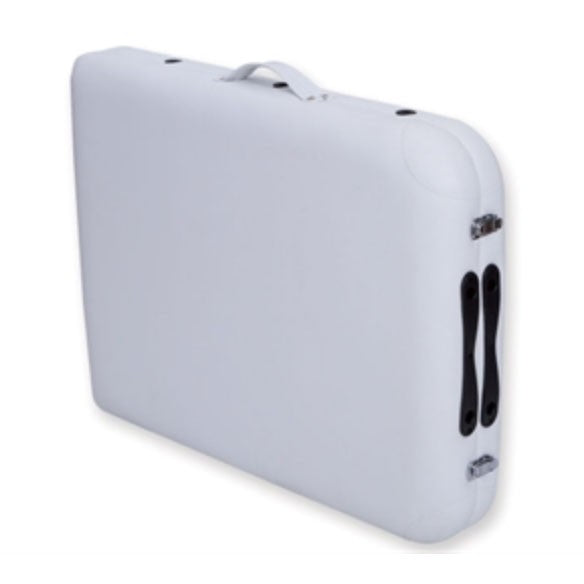 Lettino da massaggio pieghevole in alluminio ad altezza regolabile - Bianco