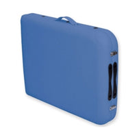 Lettino da massaggio pieghevole in alluminio ad altezza regolabile - Blu