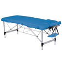 Lettino da massaggio pieghevole in alluminio ad altezza regolabile - Blu