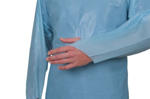 Camice monouso in polietilene da Isolamento impervio - DPI (CE) Categoria I - non sterile