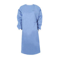 Camice monouso chirurgico in TNT Azzurro Essential Standard - Sterile