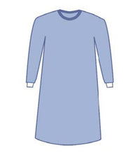 Camice monouso chirurgico in TNT Azzurro Essential Standard - Sterile