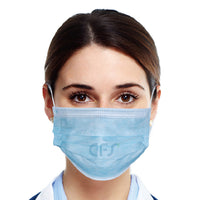 Mascherina chirurgica tipo IIR 3 strati HF FM301- Azzurra c/elastici (conf. 50 pz.)