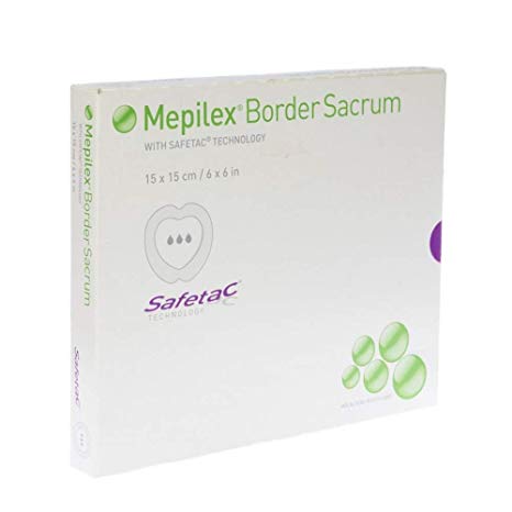 Mepilex Border Sacrum - Schiuma di poliuretano cm 15x15 (Conf. 5 pz.)