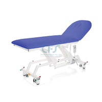 Lettino elettrico ad altezza variabile LYTUS MI331 - cm 80 con schienale elettrico e ruote