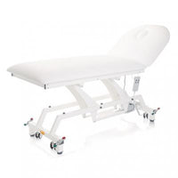 Lettino elettrico ad altezza variabile LYTUS MI391 - cm 90 con schienale elettrico e ruote