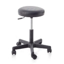 Sgabello con sedile imbottito - base in plastica elevabile a gas