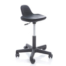 Sgabello con sedile in PU espanso - base in plastica elevabile a gas