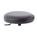 Sgabello con sedile imbottito - base in alluminio elevabile a gas 20 cm