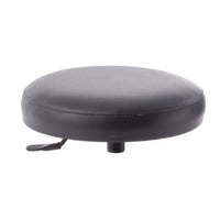 Sgabello con sedile imbottito - base in alluminio elevabile a gas 20 cm