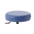 Sgabello con sedile imbottito - base in alluminio elevabile a gas 20 cm